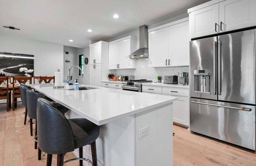 Nekoosa House | Sand Valley 6BD Retreat: Golf, Hot Tub, Gm Rm, Bar