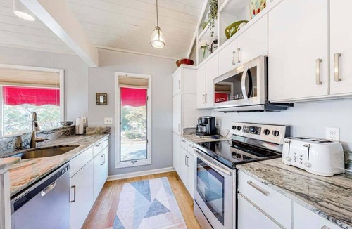 Sandpiper Pines House | Sandpiper Village home with private beach, fireplace, balcony, & washer/dryer
