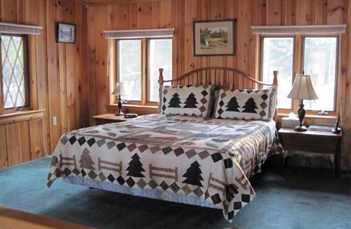 Stoneham Ski Chalet | Sandy Beach, Alpine Chalet on Peaceful, Private Pond