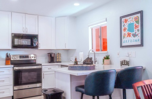 Paradise Valley Village Condo | Sangria Skies condo - heated pool, gated, close to golf, dining, medical