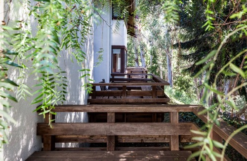Live Oak Hotel | Santa Cruz Sanctuary: Room with Forrest View & Private Patio