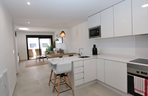 Santiago de la Ribera Apartment | Sanuk south facing balcony in Santiago de la Ribera