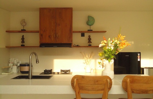 By Pass Ngurah Rai Apartment | Sare Studio Bali - Berawa Mezzanine Style Apartment with 1BR & Private Pool