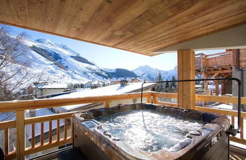 Mont-de-Lans Ski Chalet | Sauna, bain à remous, vues imprenables et plus !