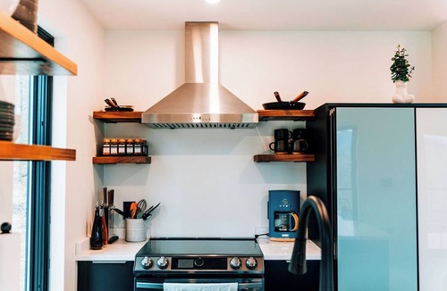 Campton Cabin | Scandi Retreat Indoor Pools Views Fireplace