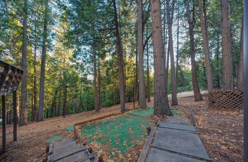 Pollock Pines RV Rental | Scenic Forest Cabin w/Deck Discounted