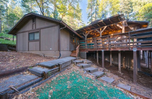 Pollock Pines RV Rental | Scenic Forest Cabin w/Deck Discounted