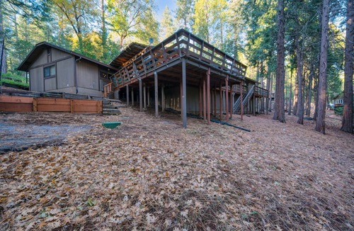 Pollock Pines RV Rental | Scenic Forest Cabin w/Deck Discounted