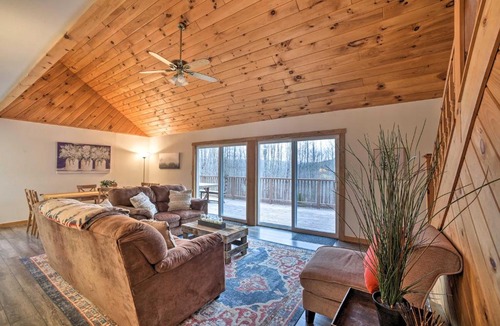 Jewett House | Scenic Jewett Hideaway with Deck, Views and Fire Pit!