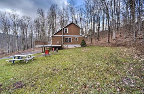 Jewett House | Scenic Jewett Hideaway with Deck, Views and Fire Pit!