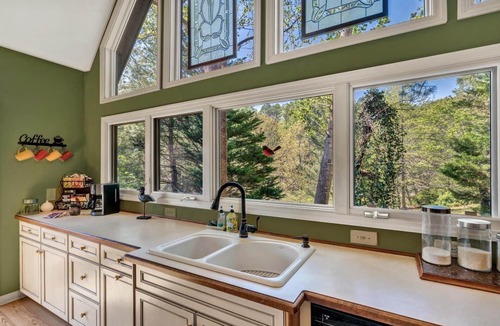 Goodview House | Scenic Waterfront A-frame with hot tub and dock