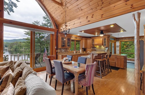 Adirondack House | Schroon Lake Lakefront, Adirondack Home, Private Beach, Sleeps 8, Year Round
