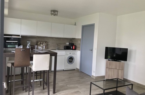 Cabourg Apartment | Sea Front Residence - garden - heated swimming pool
