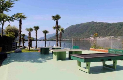 Bissone Apartment | Sea, Pool, private Beach