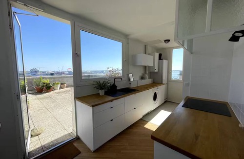 Saint-Nazaire Apartment | Sea view apartment - 2 terraces