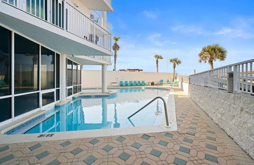 Ocean City Condo | Seacrest Beachfront 2BR | Angled Gulf View + Pools