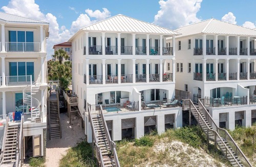 Delos House | Seaduction - Frangista Beach, Gulf Front, 2 Pools, Free Beach Service!