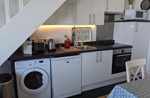 Saint-Regnobert-de-la-Cote-de-Nacre Apartment | Seafront duplex, renovated 2018, private park