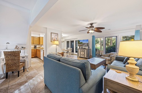 Sea Pines Villa | SeaPines, Updated, Golf view, On site pool, Pet friendly, Walk to the Beach