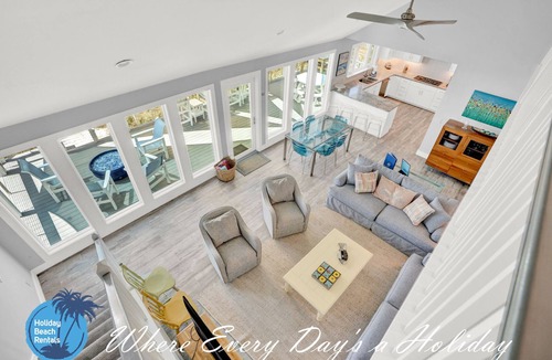 Miramar Beach House | "Seas the Day" Charming Beachfront Home w/Cozy Firepit and New Game Room