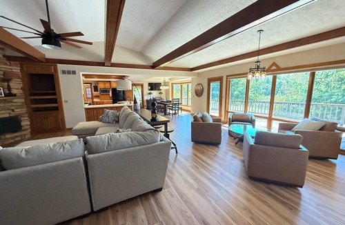 Geneseo House | Secluded 4-bedroom home. 15 min to TBK sports complex & TPC Deere Run golf.