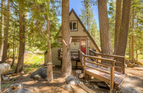 Pla-Vada Woodlands Cabin | Secluded cabin with deck, WiFi, loft, W/D & gas fireplace - quiet location