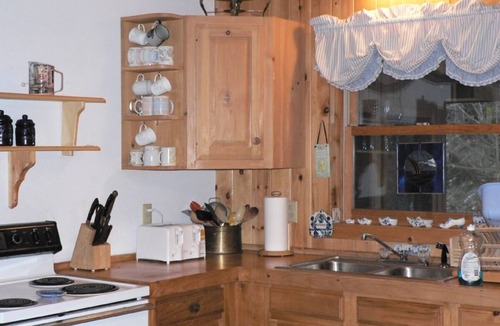 Johnsburg House | Secluded Gore Mountain Pine-Panelled Getaway