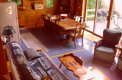 Johnsburg House | Secluded Gore Mountain Pine-Panelled Getaway