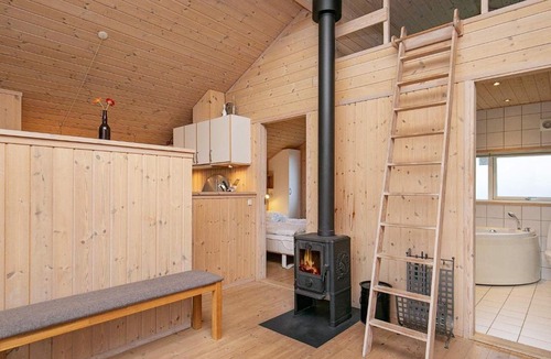 Lodbjerg Hede House | Secluded Holiday Home in Ringk bing with Terrace