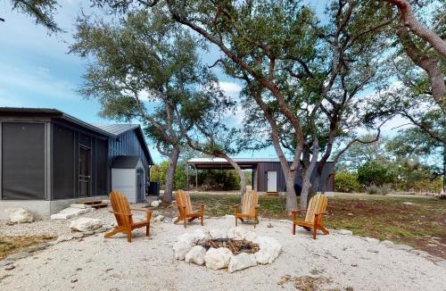 Fischer House | Secluded home with firepit, gas grill, central AC, game room, W/D