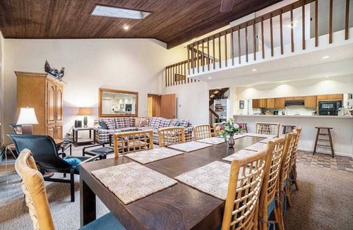 Maple City House | Secluded home with three kitchens, vaulted ceilings, washer/dryer, & patios