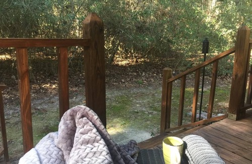 Hawkins House | Secluded Modern Cabin in the woods w/double hammock and firepit