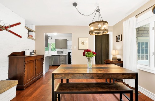Warkworth House | Secluded modern house, 5 forested acres, running stream, hot tub, game room