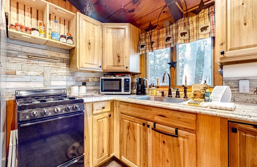 Center Conway House | Secluded, rustic, dog-friendly home with firepit, deck & woodstove