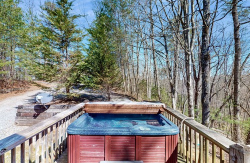 Blue Ridge Cabin | Secluded & upgraded cottage w/game room, wraparound deck, & private hot tub