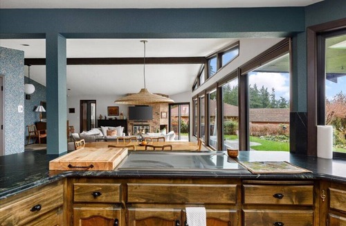 Oak Harbor House | Secluded Water & Mountain View Retreat with Sauna