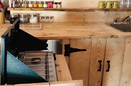 Boularderie RV Rental | Secluded yurt down by the river