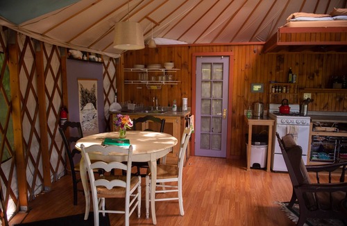 Trumansburg Cabin | Secluded Yurt, Retreat on a Forest Farm
