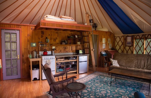 Trumansburg Cabin | Secluded Yurt, Retreat on a Forest Farm