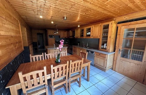 Bellevaux House | Semi-detached mountain chalet with fireplace