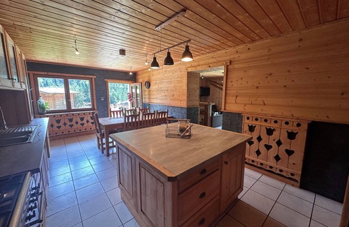 Bellevaux House | Semi-detached mountain chalet with fireplace