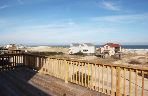 Carova Beach House | Semi-Oceanfront, Wild Horses, Hot Tub, Ocean Views! 4x2000, Sandfiddler Inn