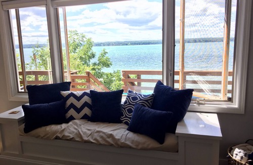 Geneva House | Seneca Sunsets - Waterfront, hot tub, new dock, great views, central location!