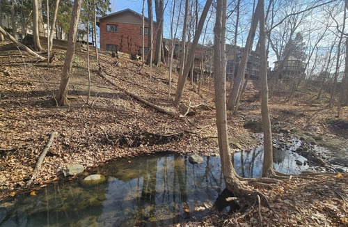 Racine House | Serene 4-bedroom house with brook and forest in charming Racine