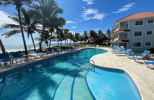 Cabarete Condo | Serene and Spacious Beachfront Condo with Pool. Amazing views. Gated security.