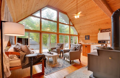 Cana Cabin | Serene Fancy Gap Cabin Retreat in Private Setting!