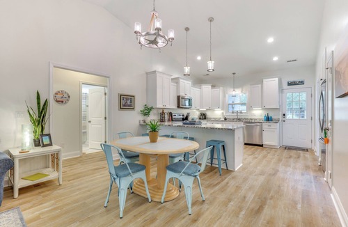 Yaupon Beach House | Serene Oak Island Home w/Private Saltwater Pool!