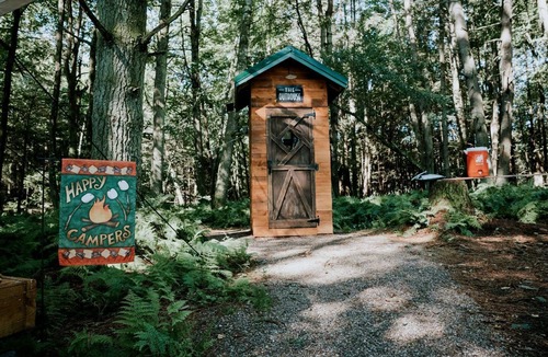 Huntington Mills House | Serene Safari Tent For a Glamping by Getaway Rickett's Glenn State Park Nestled in the Heart of Huntington Mills, Pennsylvania