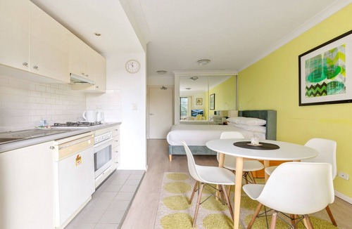 Wollstonecraft Apartment | Serene Studio with Balcony in Prime Location