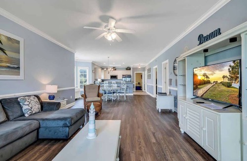 Central Myrtle Beach Apartment | Serene Unit with Lake View